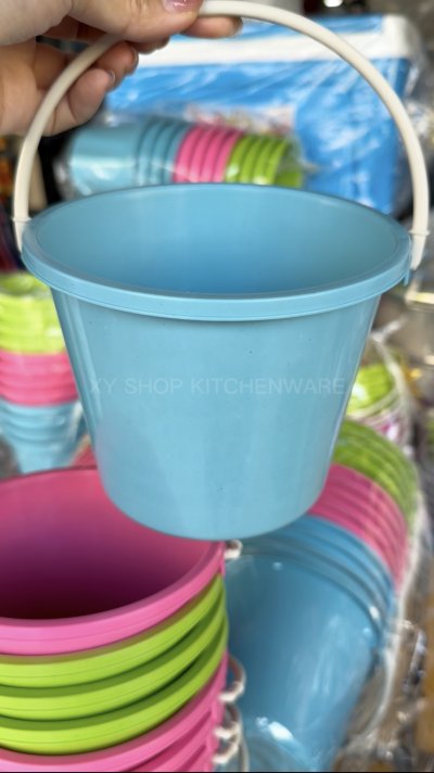 ถังสงกรานต์ 1/2แกลลอน พลาสติก สีหวาน | ขายยกโหล