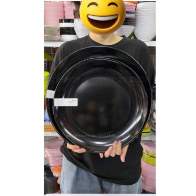 จานกลมใหญ่ 14/16 นิ้ว เมลามีน