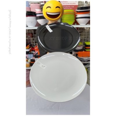จานกลมใหญ่ 14/16 นิ้ว เมลามีน