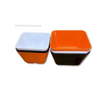 SB MELAMINE | ชามสี่เหลี่ยม ใบใหญ่ 8 นิ้ว, 9 นิ้ว | เมลามีนแท้100% | ผลิตในประเทศไทย