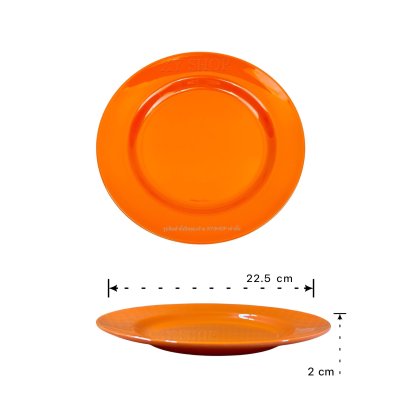 Siam Bestware | จานตื้น 9 นิ้ว | เมลามีน | จานข้าวทรงตื้น