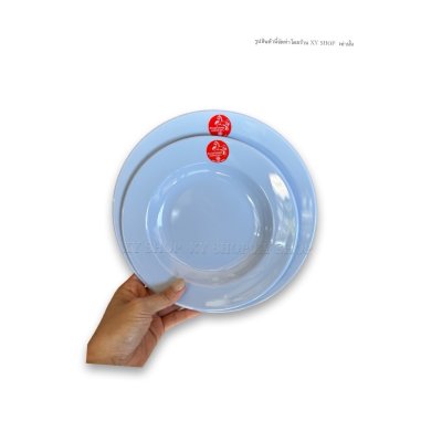 จานข้าว ทรงลึก 8/9 นิ้ว เมลามีน