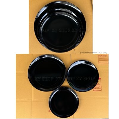 จานกลม ทรงใบบัว ใบใหญ่ | เมลามีน มีขนาด 10/11/13นิ้ว