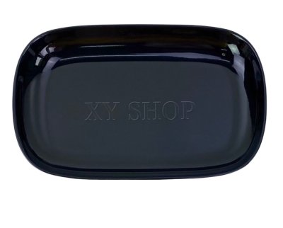 จานเปลเหลี่ยมขอบมน 9.5 นิ้ว เมลามีน| สีขาว , สีดำ | จานทรงเปล จานขอบมน | สยามเบสแวร์