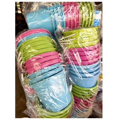 ถังสงกรานต์ 1/2แกลลอน พลาสติก สีหวาน | ขายยกโหล