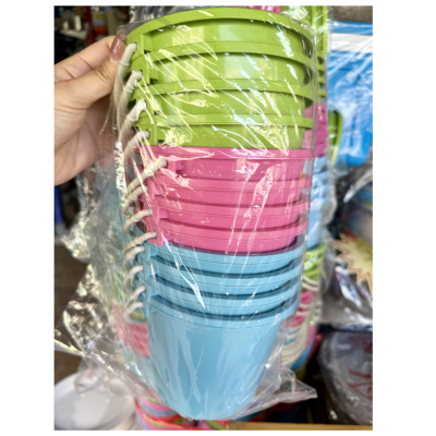 ถังสงกรานต์ 1/2แกลลอน พลาสติก สีหวาน | ขายยกโหล