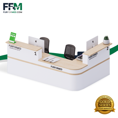 FCS-002 เคาน์เตอร์ประจำแผนก ต้อนรับ 2 ฝั่ง ทำงาน 3 ท่าน