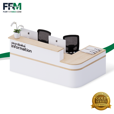 FCS-010 เคาน์เตอร์พยาบาลตัวแอล ระดับพรีเมียม ของงานมืออาชีพ