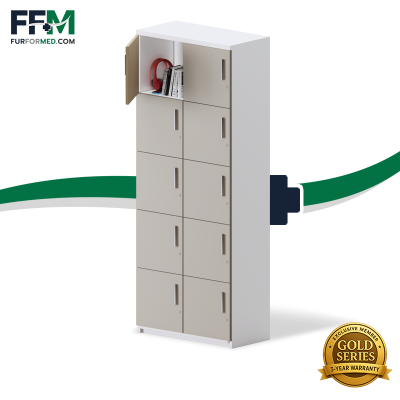 FML-1080 ล็อคเกอร์ 10 ช่อง ตู้เก็บสัมภาระสำหรับ โรงพยาบาล