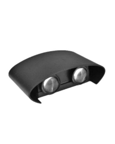 โคมไฟติดผนัง สีดำ / ส่องขึ้นลง / LED 4w/ww / SL-10-TER-06-2P-4W30-WBK