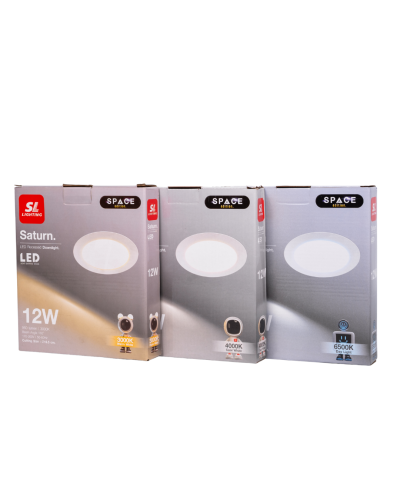 โคมดาวไลท์-พาแนลกลม 12w /WW / SLP-6-SATURN-W-12W30K