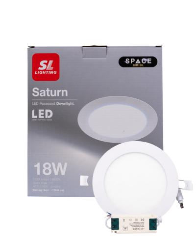 โคมดาวไลท์-พาแนลกลม 18w / DL/ SLP-6-SATURN-W-18W65K