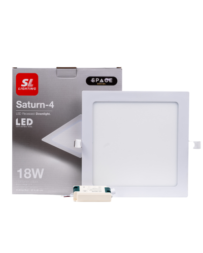 โคมดาวไลท์-พาแนลเหลี่ยม 18w /DL / SLP-6-SATURN-W-4-18W65K	9	195.00