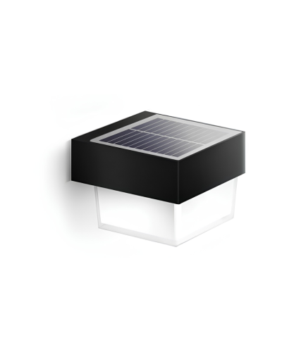 โคมไฟติดผนังโซล่าเซลล์ทรงเหลี่ยม /ภายนอก/ SLP-10-SOLARWALL 2W-2CT-SQPC