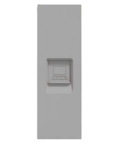 เต้ารับคอมฯ CAT6 Avatar/เทา/ขนาด 1 ช่อง/(M3T1RJ6M_GY)