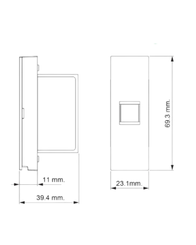 เต้ารับคอมฯ CAT5e Avatar/ดำ/ขนาด 1 ช่อง/(M3T1RJ5M_BK)