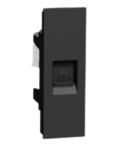 เต้ารับคอมฯ CAT5e Avatar/ดำ/ขนาด 1 ช่อง/(M3T1RJ5M_BK)