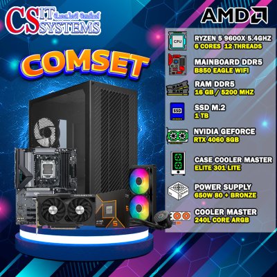 COMPUTER SET AMD RYZEN 5 9600X / RTX 4060 8GB