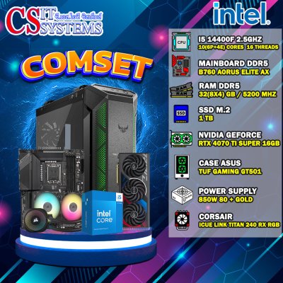 COMPUTER SET INTEL I5 14400F / RTX 4070 TI SUPER 16GB