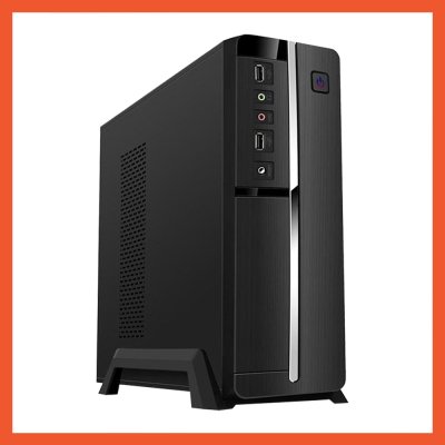CASE VENUZ SLIM MICRO-ATX 103A BLACK/SLIVER WITH PSU 200W