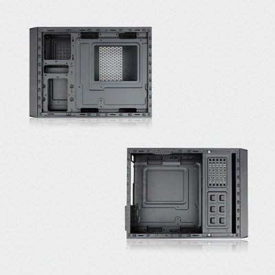 CASE VENUZ SLIM MICRO-ATX 103A BLACK/SLIVER WITH PSU 200W