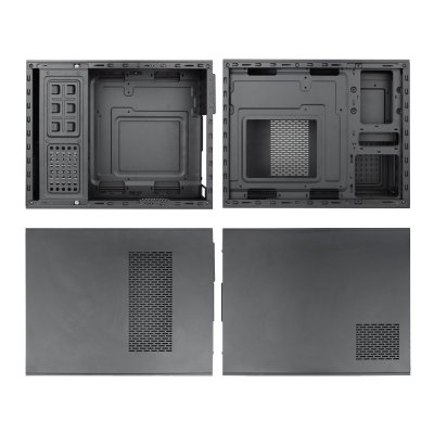 CASE VENUZ SLIM MICRO-ATX 103B BLACK/GREEN WITH PSU 200W