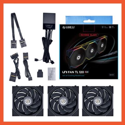 Lian Li UNI FAN CASE TL120 Reverse Blade Pack 3