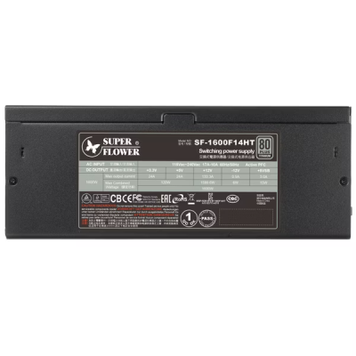 POWER SUPPLY SUPER FLOWER LEADEX 1600W 80+ TITANIUM ATX 3.1 (SF-1600F14HT)