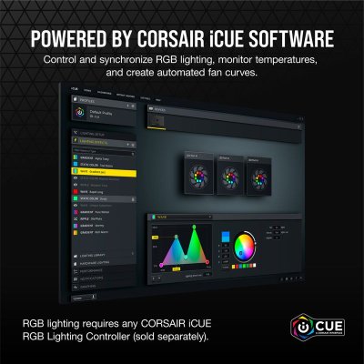 CORSAIR FAN CASE SP120 RGB ELITE BLACK PACK 1