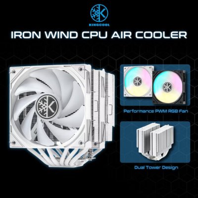 CPU COOLING KINGCOOL IRON WIND ARGB WHITE
