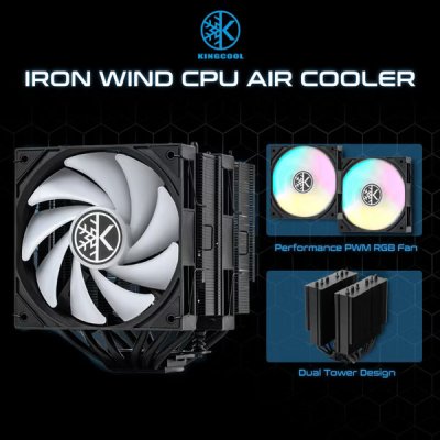 CPU COOLING KINGCOOL IRON WIND ARGB BLACK