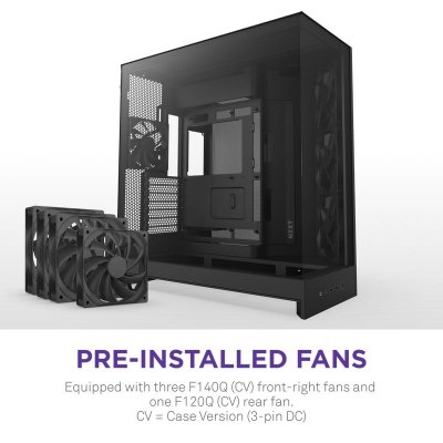 CASE NZXT H9 FLOW BLACK