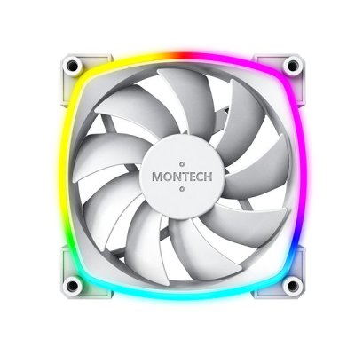MONTECH FAN CASE AX120 PWM - PACK 3 WITH FAN HUB (WHITE)