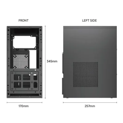 CASE VENUZ VC-2610 M-ATX BLACK