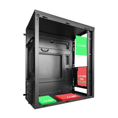CASE VENUZ VC 2605 M-ATX BLACK