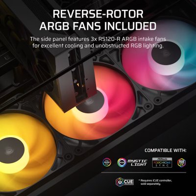 CASE CORSAIR 2800X RS-R ARGB BLACK (CC-9011347-WW)