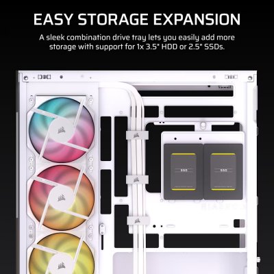 CASE CORSAIR 2800X RS-R ARGB WHITE (CC-9011348-WW)