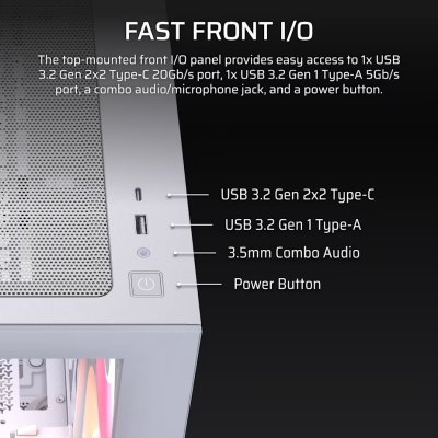 CASE CORSAIR 2800X RS-R ARGB WHITE (CC-9011348-WW)