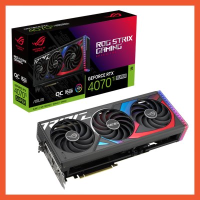 การ์ดจอ ASUS ROG STRIX NVIDIA RTX 4070 Ti SUPER OC EDITION 16GB GDDR6X