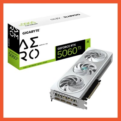การ์ดจอ GIGABYTE NVIDIA RTX 5060 Ti AERO OC 16GB GDDR7