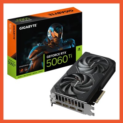 การ์ดจอ GIGABYTE RTX 5060 TI WINDFORCE OC - 8GB GDDR7