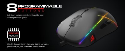 MOUSE SIGNO GM-992 MAGTEX (BLACK)