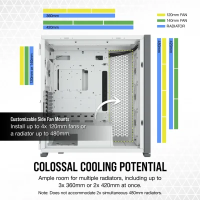 CASE CORSAIR ICUE 7000X RGB TEMPERED GLASS