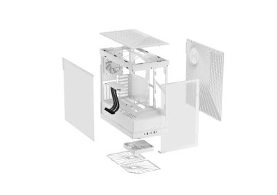 CASE HYTE Y40 WITH 2 FANS AND RISER VERTICAL GPU MOUNT