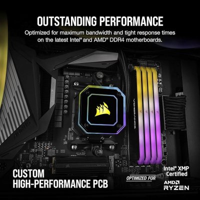 RAM DDR 4 32GB (16GBx2) 3200MHz CORSAIR VENGEANCE RGB RS BLACK
