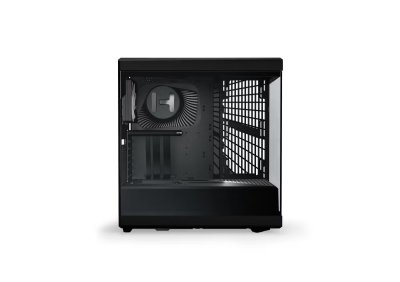 CASE HYTE Y40 WITH 2 FANS AND RISER VERTICAL GPU MOUNT