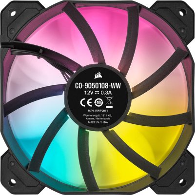 CORSAIR FAN CASE SP120 RGB ELITE BLACK PACK 1 CORSAIR FAN CASE SP120 RGB ELITE BLACK PACK 1