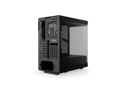 CASE HYTE Y40 WITH 2 FANS AND RISER VERTICAL GPU MOUNT