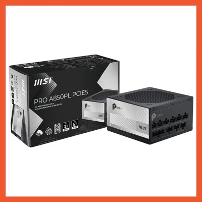POWER SUPPLY MSI PRO A850PL PCIE5 850W 80+ PLATINUM