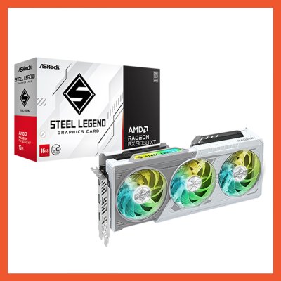 การ์ดจอ ASROCK AMD RADEON RX 9060 XT STEEL LEGEND OC 16GB GDDR6